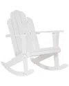 Linon Adirondack Rocking Chair In White