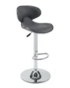 Linon Adjustable Barstool In Gray