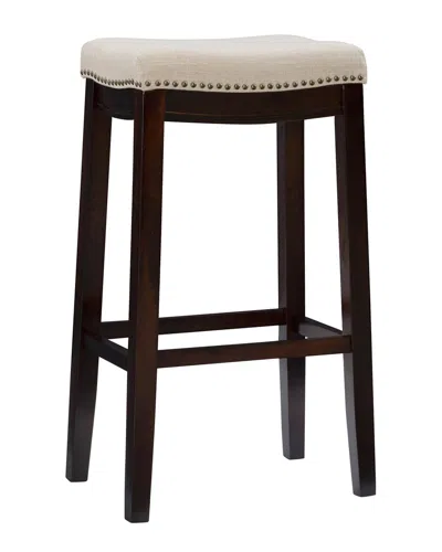 Linon Allure Bar Stool In Brown