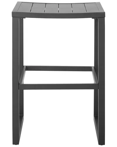 Linon Alora Outdoor Bar Stool In Black