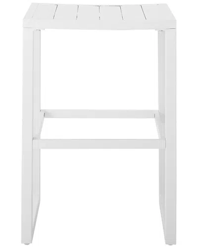 Linon Alora Outdoor Bar Stool In White