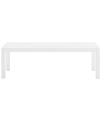 Linon Alora Outdoor Bench In White