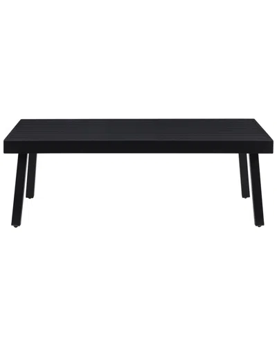 Linon Alora Outdoor Coffee Table In Black