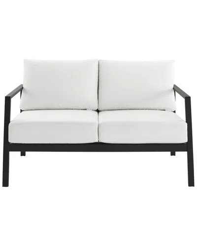 Linon Alora Outdoor Loveseat In White