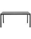 Linon Alora Outdoor Rectangular Dining Table In Gray
