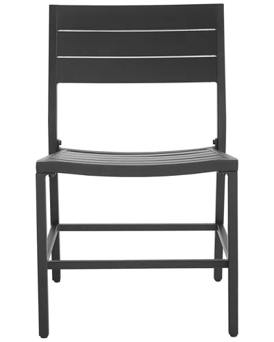Linon Alora Pack Of 2 Outdoor Dining Chairs In Black