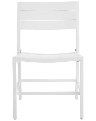 Linon Alora Pack Of 2 Outdoor Dining Chairs In White