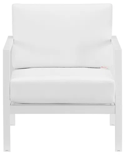 Linon Alora Single Outdoor Chair In White