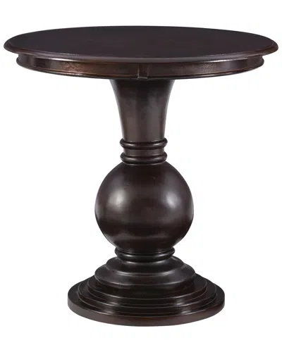 Linon Amelia Round Accent Table In Brown