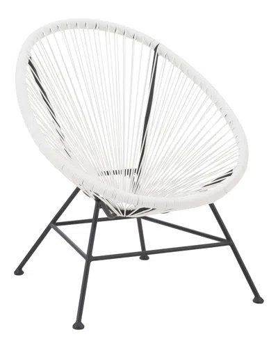 Linon Anson Single Chair In White