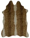 Linon Antelope Design Area Rug In Beige