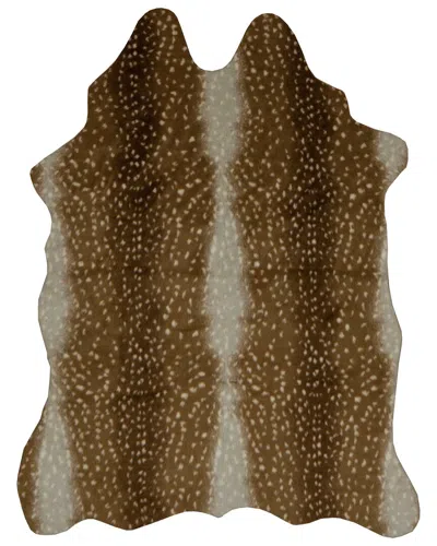 Linon Antelope Design Area Rug In Brown