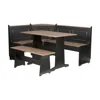 Linon Ardmore Nook Black And Pecan In Black