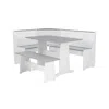 Linon Ardmore Nook White And Gray In White