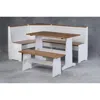 Linon Ardmore Nook White With Pine Accents In White