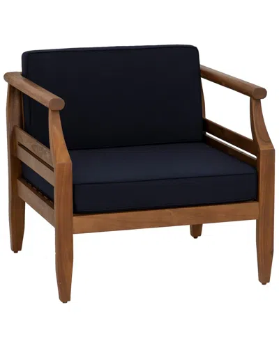 Linon Arlen Outdoor Club Chair In Brown