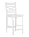 Linon Asher Counter Stool In White