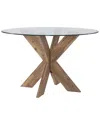 Linon Auden Dining Table In Brown