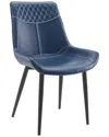 Linon August Set Of 2 Dining Chairs In Black