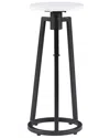 Linon Aurora Adjustable Drink Table In Black