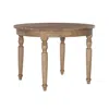 Linon Avalon Light Natural Brown Round Table