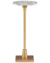 Linon Averi Marble Drink Table