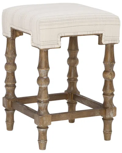 Linon Backless Counter Stool In White
