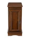 Linon Barron Usb Accent Table In Brown