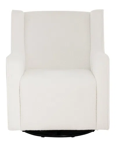 Linon Bernice Sherpa Swivel Rocker