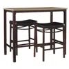 Linon Betty Three Piece Pub Set In Brown