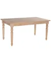 Linon Brigthon Light Natural Brown Table In Brown
