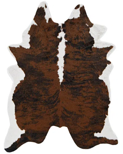 Linon Brindle Design Area Rug In Brown