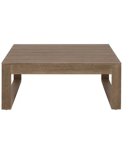 Linon Brinley Outdoor Coffee Table In Brown