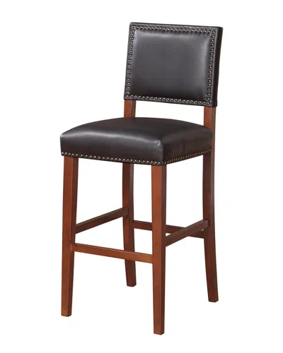 Linon Brook Bar Stool In Black