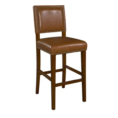Linon Brook Bar Stool30 Caramel In Brown