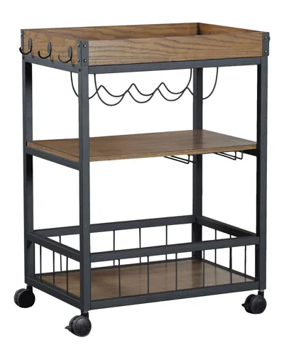 Linon Bryant Kitchen Cart In Brown