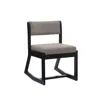Linon Callum 2 Position Sled Base Chair Black Stone In Gray