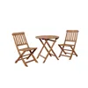 Linon Catalan Café Set - Acorn Finish In Brown