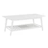 Linon Charlotte Coffee Table White In White