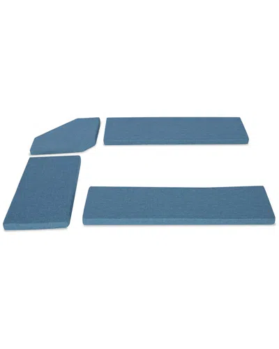 Linon Chelsea 4pc Cushion Set In Blue
