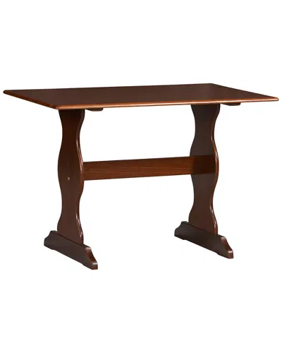 Linon Chelsea Walnut Table In Brown