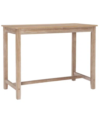Linon Claridge 36in Counter Height Pub Table In Neutral