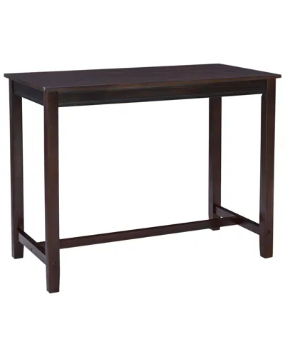 Linon Claridge 36in Counter Height Pub Table In Brown