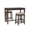 Linon Claridge 3pc Counter Set Brown Beige In Brown