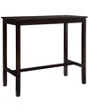 Linon Claridge 42in Bar Height Pub Table In Black