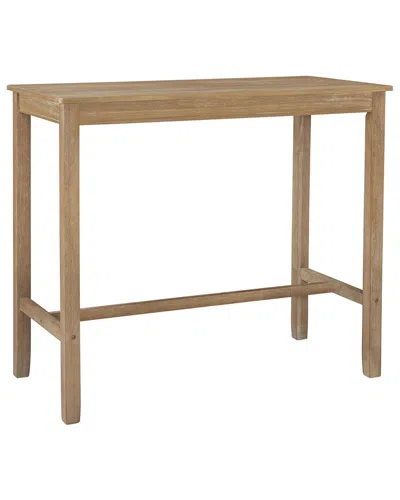 Linon Claridge 42in Bar Height Pub Table In Neutral