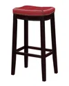 Linon Claridge Bar Stool In Red