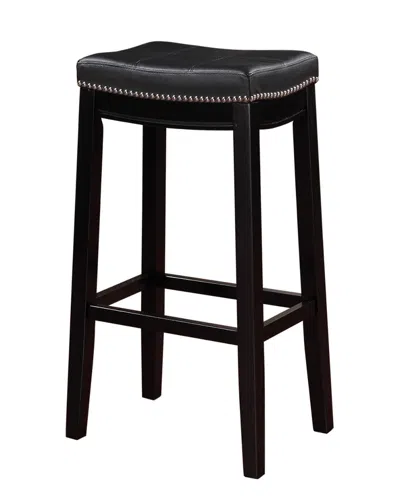 Linon Claridge Bar Stool In Black