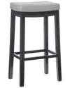 Linon Claridge Bar Stool In Black