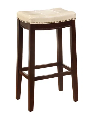 Linon Claridge Bar Stool In Brown